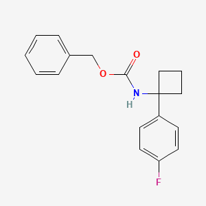 Benzyl N-[1-(4-fluorophenyl)cyclobutyl]carbamate