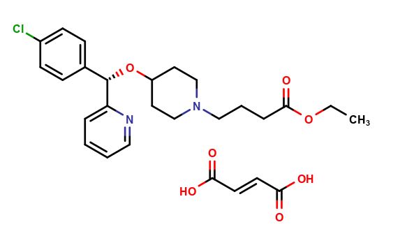 Bepotastine Ethyl ester fumarate salt