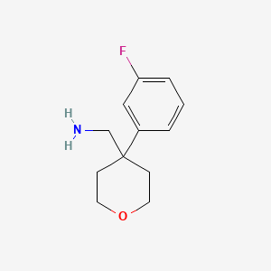 C-[4-(3-Fluoro-phenyl)-tetrahydro-pyran-4-yl]-methylamine