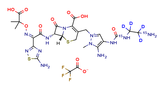 Ceftolozane-15N2-D4 trifluoroacetate salt