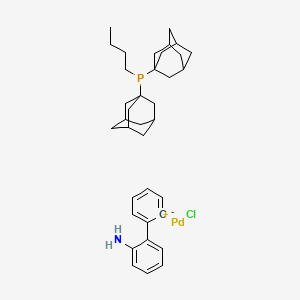 Chloro[(di(1-adamantyl)-N-butylphosphine)-2-(2-aminobiphenyl)]palladium(II) (cataCXium A Pd G2)