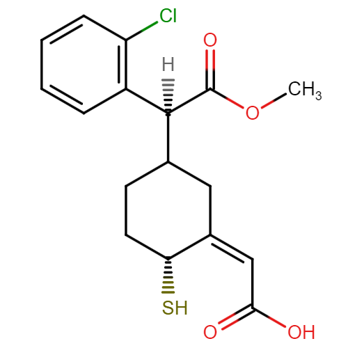 Clopidogrel thiol metabolite H4