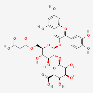 Cyanidin-3-O-(6''-O-malonyl-2''-O-glucuronyl)glucoside