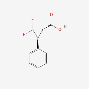 Cyclopropanecarboxylic acid, 2,2-difluoro-3-phenyl-, (1S,3S)-