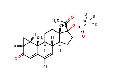 Cyproterone Acetate-13C2,d3 (Major)