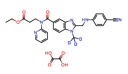 Deacetamidine Cyano Dabigatran-d3 Ethyl Ester Oxalate