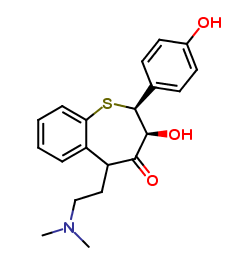 Deacetyl o-demethyl diltiazem