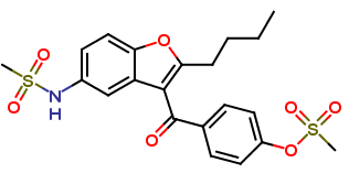Des-(dibutylpropylamine) Methanesulfonyl Dronedarone