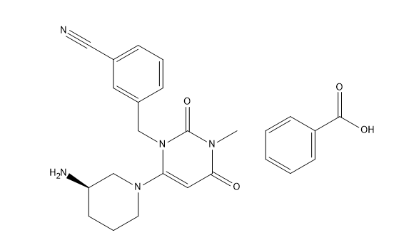 Des(2-Cyano) 3-Cyano Alogliptin Benzoate