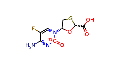 Emtricitabine Carboxylic Acid-13C 15N2