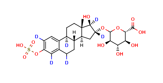 Estriol-D6 sulfate glucuronide