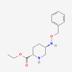 Ethyl (2S,5S)-5-(benzyloxyamino)piperidine-2-carboxylate