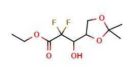 Ethyl (3R,S)-2,2-difluoro-3-hydroxy3-(2,2-dimethyldioxolan-4-yl)propionate