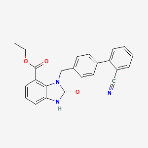 Ethyl 3-[[4-(2-cyanophenyl)phenyl]methyl]-2-oxo-1H-benzimidazole-4-carboxylate