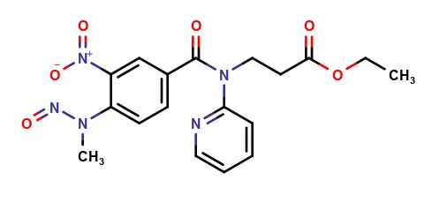 Ethyl 3-(4-(methyl(nitroso)amino)-3-nitro-N-(pyridin-2-yl)benzamido)propanoate