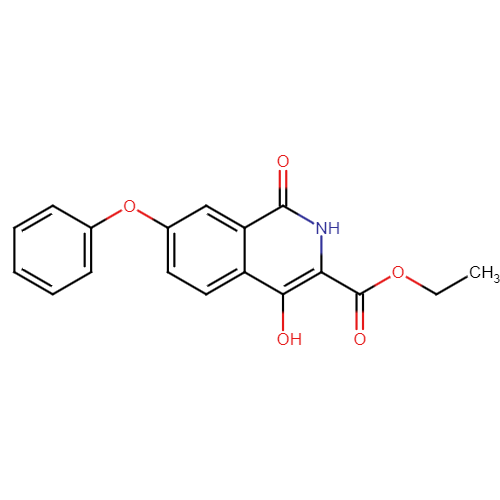 Ethyl 4-hydroxy-1-oxo-7-phenoxy-1,2-dihydro isoquinoline-3-carboxylate
