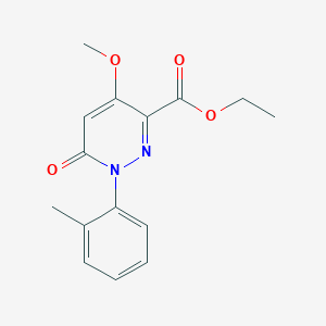 Ethyl 4-methoxy-1-(2-methylphenyl)-6-oxo-1,6-dihydropyridazine-3-carboxylate