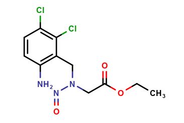Ethyl N-(6-amino-2,3-dichlorobenzyl)-N-nitrosoglycinate
