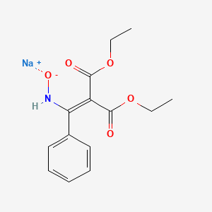 Ethyl alpha-(ethoxyhydroxymethylene)-beta-oxohydrocinnamate beta-oxime, sodium salt