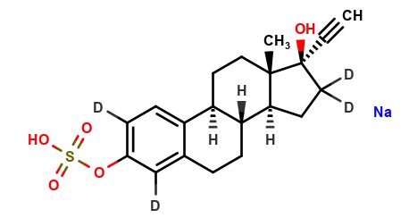 Ethynyl Estradiol 3-Sulfate Sodium Salt-d4 (Major)