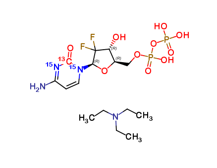 Gemcitabine Diphosphate-13C-15N2 Tri(triethylamine) Salt