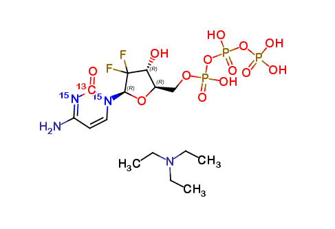 Gemcitabine Triphosphate-13C-15N2 Tri(triethylamine) Salt
