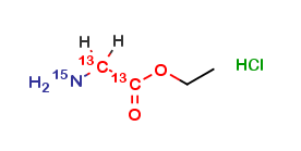 Glycine ethyl ester hydrochloride 13C2,15N