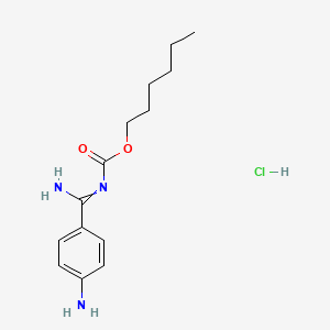 Hexyl ((4-Aminophenyl)(imino)methyl)carbamate Hydrochloride