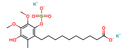Hydro Idebenone 10’-Carboxylate 1-O-Sulfate Dipotassium Salt