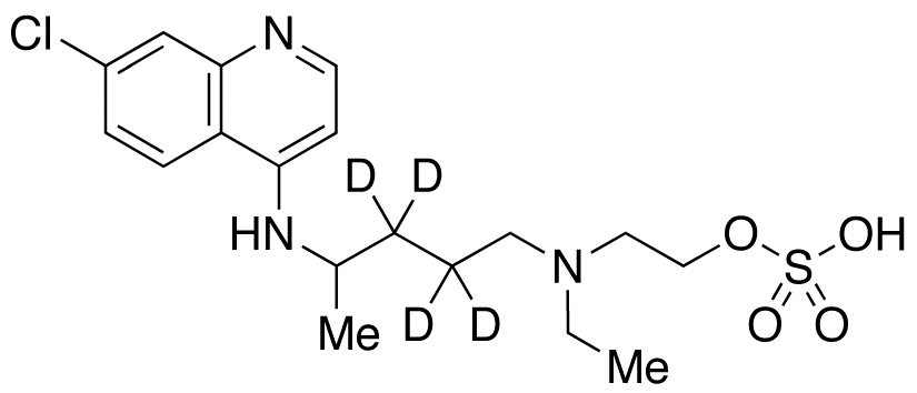 Hydroxychloroquine-d4 O-Sulfate