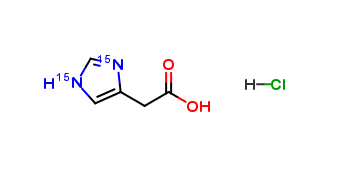 Imidazol-15N2-4-yl-acetic acid HCl