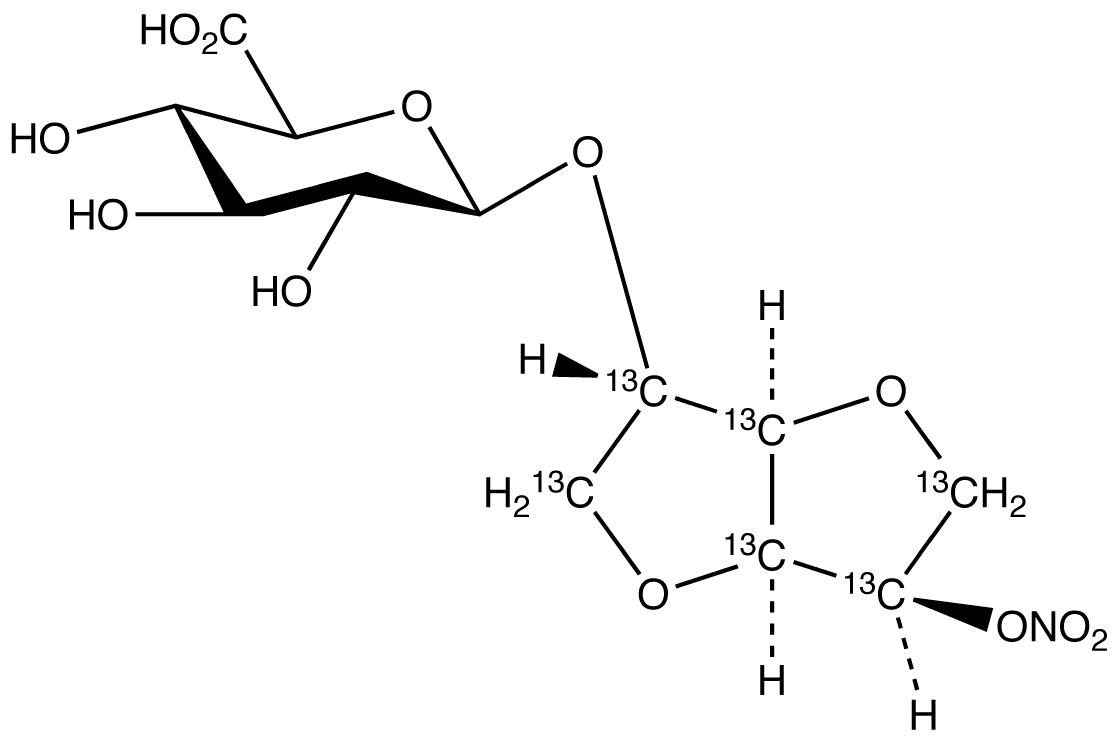 Isosorbide 5-Mononitrate-13C6 2-β-D-Glucuronide
