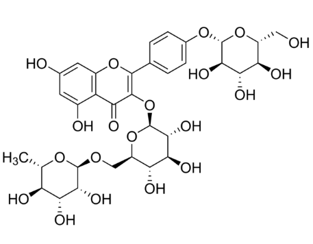 Kaempferol 3-rutinoside 4′-glucoside