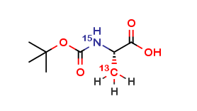 L-Alanine-13C,15N, N-Boc