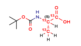 L-Alanine-13C3, N-Boc