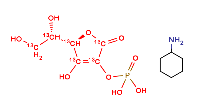 L-Ascorbic Acid 2-(Dihydrogen Phosphate) Cyclohexanamine 13C6