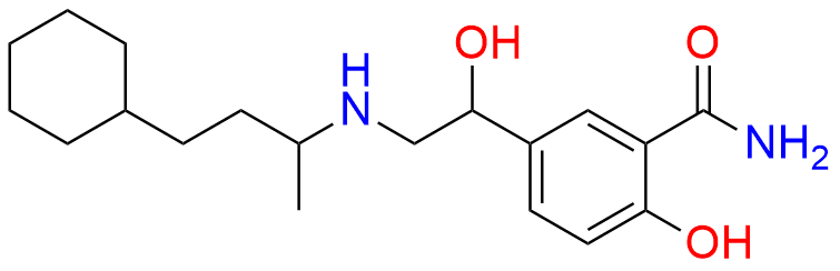 Structures of labetalol hydrochloride and its related impurity