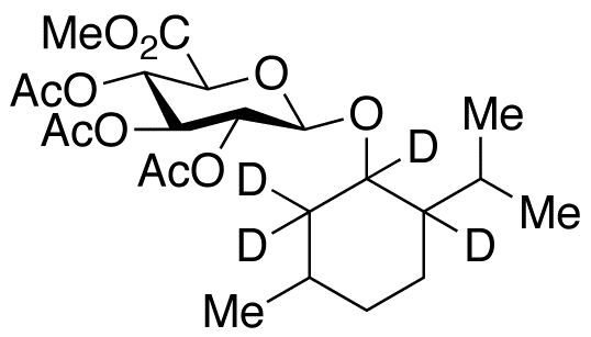 Menthol-d4 2,3,4-Tri-O-acetyl-β-D-glucuronide Methyl Ester