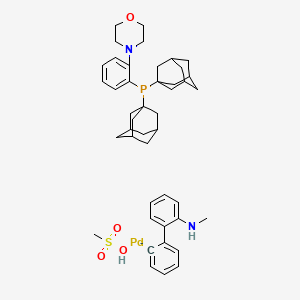 Methanesulfonato[2-(diamondophosphine) morpholine][2-(2 '-methylamino-1,1' -biphenyl)] Palladium (II)   (MorDalPhos Pd G4)