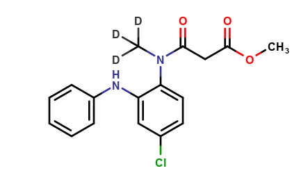 Methyl 3-[[4-Chloro-2-(phenylamino)phenyl]methylamino]-3-oxopropanoate-d3