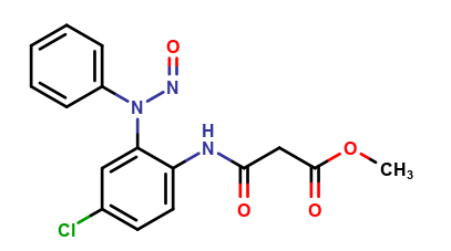 Methyl 3-((4-chloro-2-(nitroso(phenyl)amino)phenyl)amino)-3-oxopropanoate