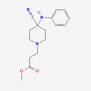 Methyl 3-(4-Cyano-4-(phenylamino)piperidin-1-yl)propanoate