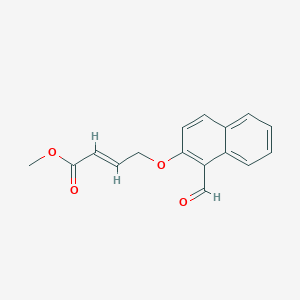 Methyl 4-[(1-formyl-2-naphthyl)oxy]-2-butenoate