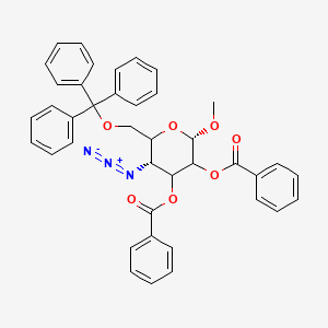 Methyl 4-Azido-2,3-di-O-benzoyl-4-deoxy-6-O-trityl-a-D-glucopyranoside