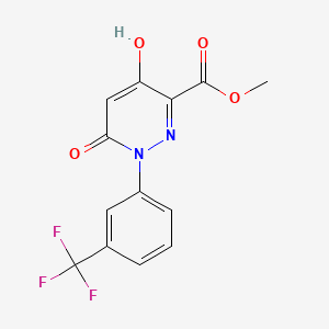 Methyl 4-hydroxy-6-oxo-1-[3-(trifluoromethyl)-phenyl]-1,6-dihydro-3-pyridazinecarboxylate