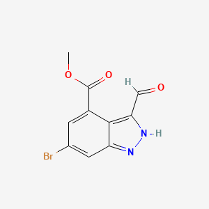 Methyl 6-bromo-3-formyl-1H-indazole-4-carboxylate