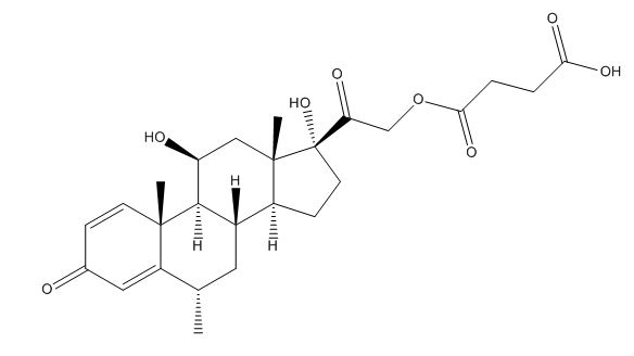 Methylprednisolone hydrogen succinate
