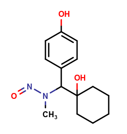 N-((1-hydroxycyclohexyl)(4-hydroxyphenyl)methyl)-N-methylnitrous amide