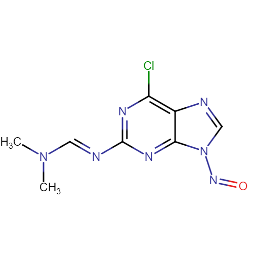 N'-(6-chloro-9-nitroso-9H-purin-2-yl)-N,N-dimethylformimidamide