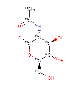 N-[1,2-13C2]Acetyl-D-[UL-13C6,15N]glucosamine